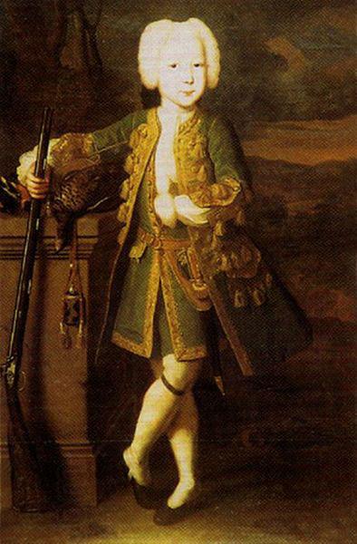 Louis Caravaque Portrait of a boy. Was att. as Peter III or Peter II's portrait, possibly Elizabeth in men's dress oil painting picture